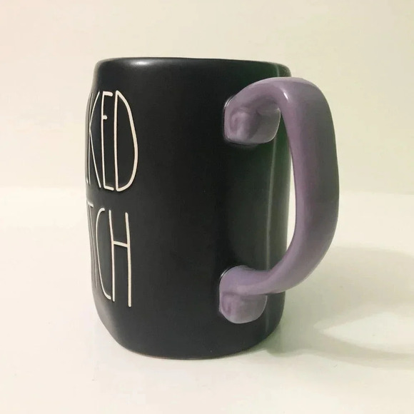 Rae Dunn Wicked Witch  Black and Purple Halloween Coffee Mug - Picture 2 of 12